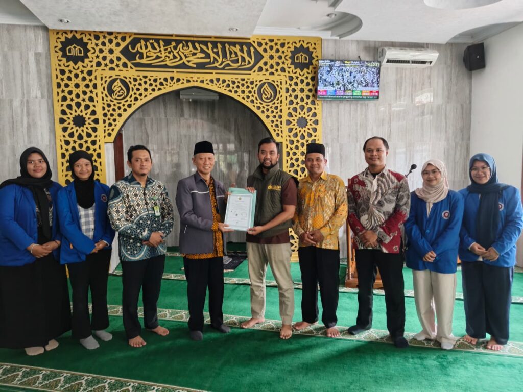 Penyerahan sertifikat arah kiblat 12 feb 2026